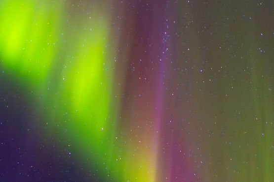 Nordlichter im Scoresbysund: Ostgrönland