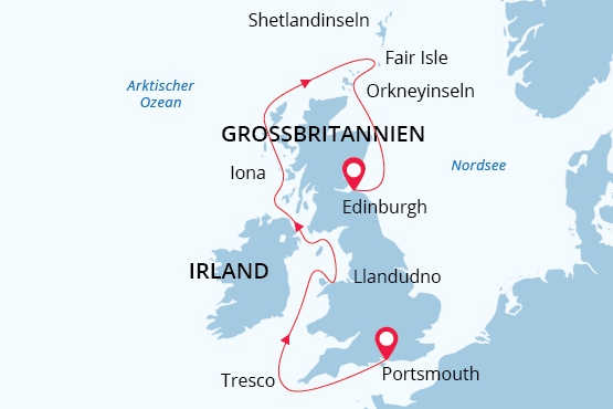 Destination map